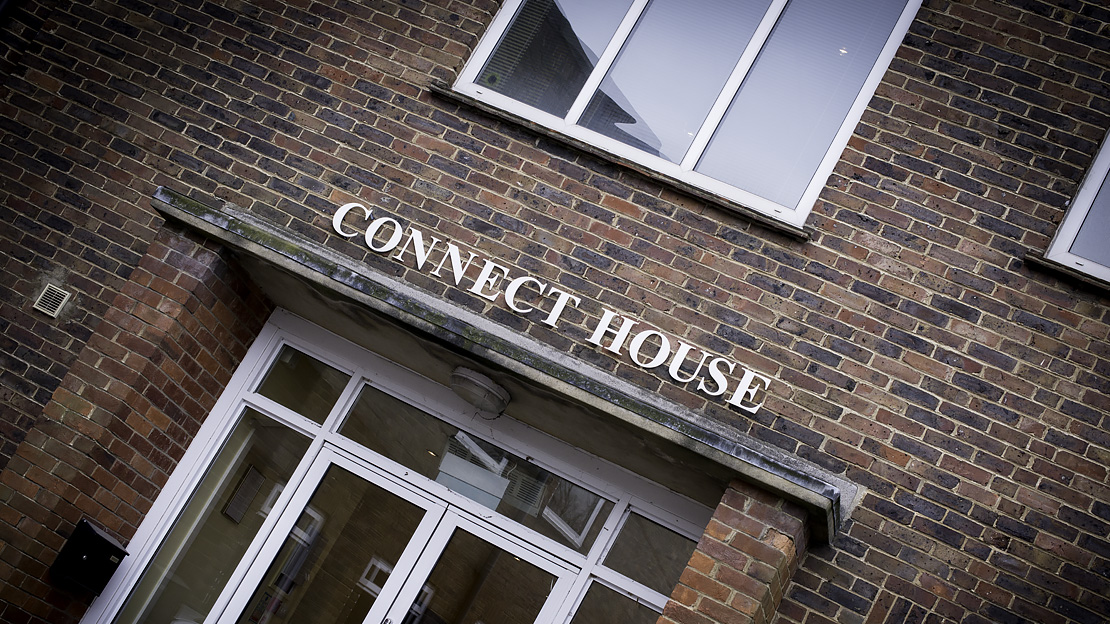 Halcyon Offices, Leatherhead, Connect & trident House, Serviced & Virtual Office Services, Exterior Signage