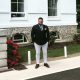 Harvey James outside Thorncroft Manor