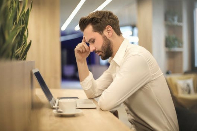 Businessman working at a remote location