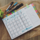 A picture of a business calendar planning ahead for 2020