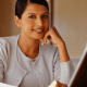Image of a woman working on her laptop