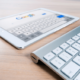 An image of a portable computer showing the google search engine