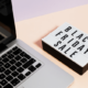 Image of a laptop with a light box with the words Black Friday Sale